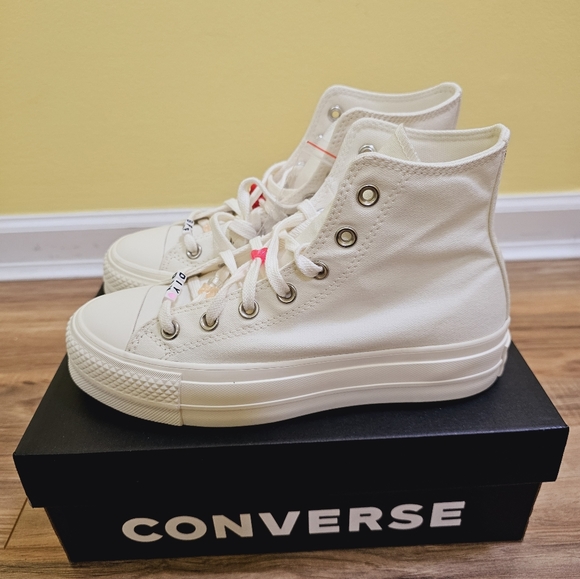 Chuck Taylor All Star Lift Platform DIY Beads, size US 7.5 - Picture 4 of 12